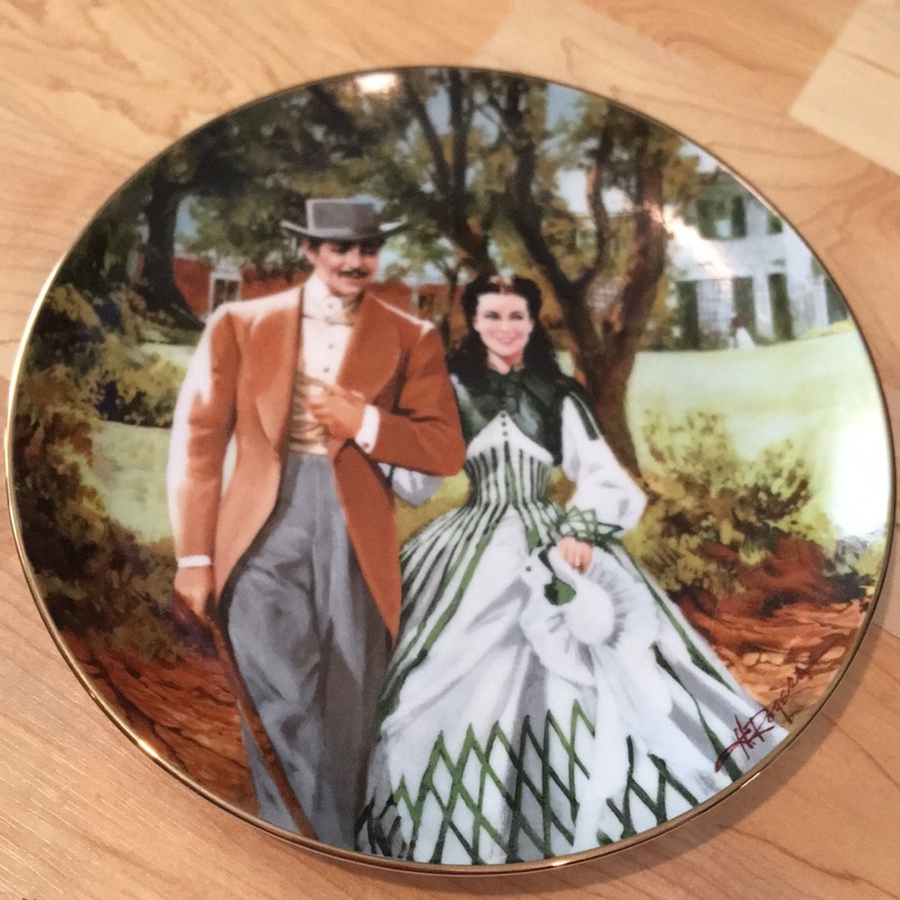 Home to Tara Gone With the Wind Golden 50th Anniversary fine china # 12086I